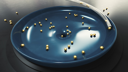 Image showing Pearls in a carousel plate