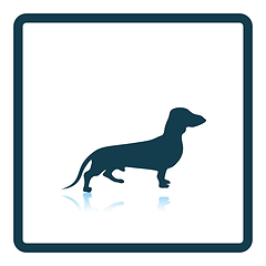 Image showing Dachshund dog icon