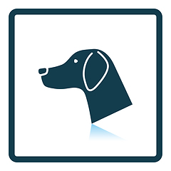 Image showing Dog head icon