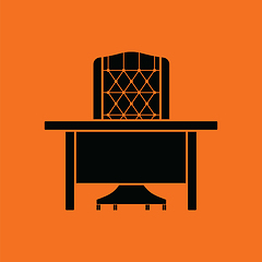 Image showing Table and armchair icon