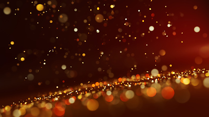 Image showing sparkling warm glitter background