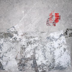 Image showing gray grunge paint background