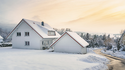 Image showing cold winter snow scenery 