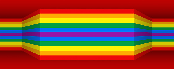 Image showing rainbow colors banner background