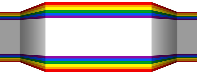 Image showing rainbow colors banner background