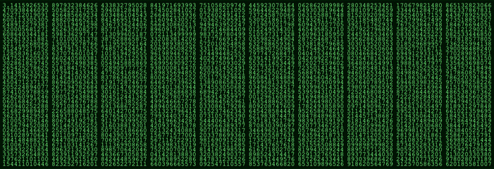 Image showing number of pi as a background