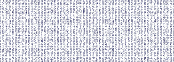 Image showing number of pi as a background