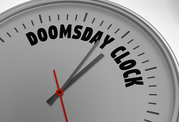 Image showing doomsday clock 100 seconds to twelve