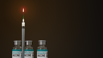 Image showing syringe candle light