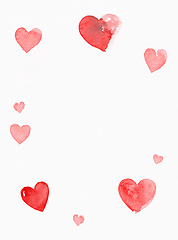 Image showing red hearts background for valentines day