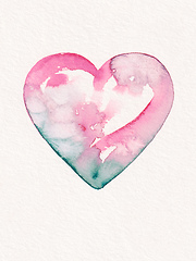 Image showing pink heart for valentines day