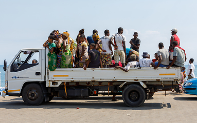 Image showing Traditional Malagasy peoples car transport