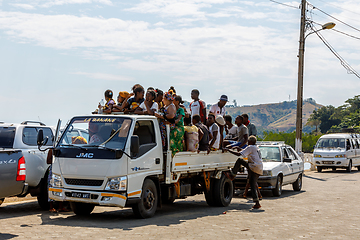 Image showing Traditional Malagasy peoples car transport