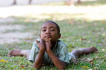 Image showing Portrait of young malagasy teenager boy