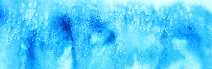 Image showing blue abstract watercolor background