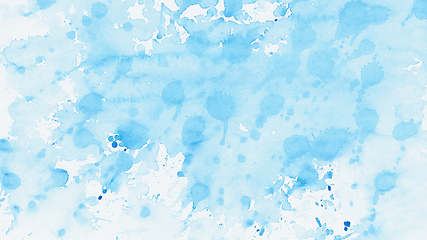 Image showing blue abstract watercolor background