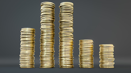Image showing coin stacking financial concept