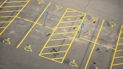 Image showing parking space for disabled people