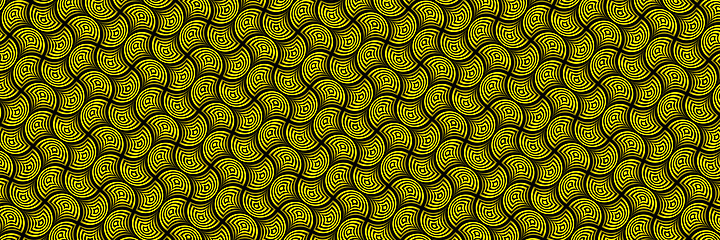 Image showing yellow abstract leafs swirl background