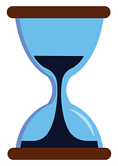 Image showing Simple vector illustration of a sandglass white background.