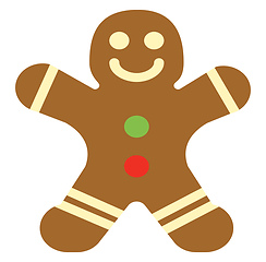 Image showing Gingerbread sweet treat vector or color illustration