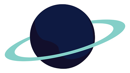 Image showing A planet vector or color illustration