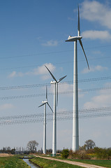 Image showing Wind turbines