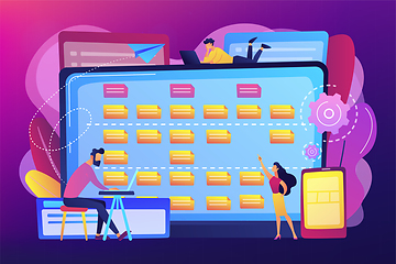 Image showing Software requirement description concept vector illustration.