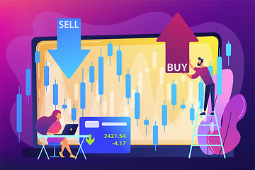 Image showing Stock market concept vector illustration.