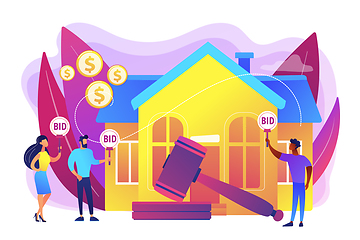 Image showing Auction house concept vector illustration.