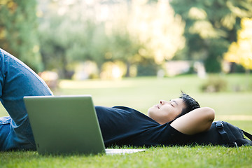 Image showing Asian college student