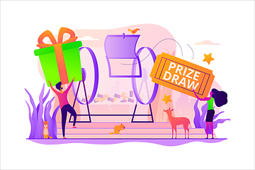 Image showing Prize draw concept vector illustration.