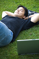 Image showing Asian college student