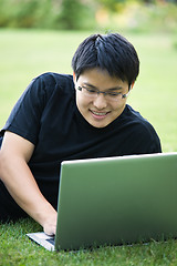 Image showing Asian college student