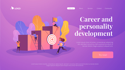 Image showing Career development landing page template.