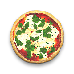 Image showing pizza margherita