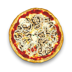 Image showing pizza funghi