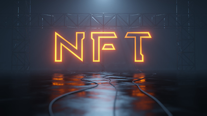 Image showing neon light sign nft