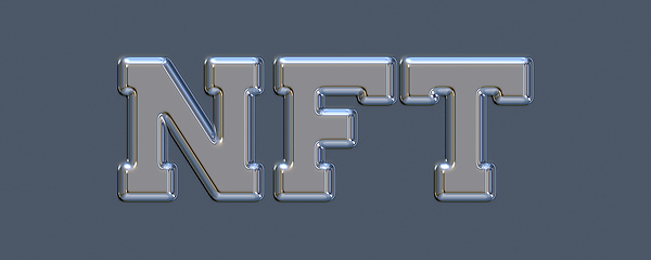 Image showing nft chrome sign banner