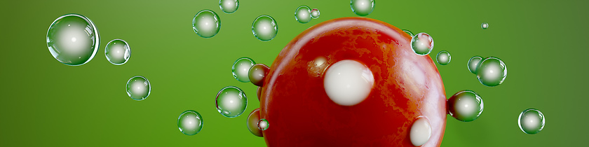 Image showing soap bubbles from a ball