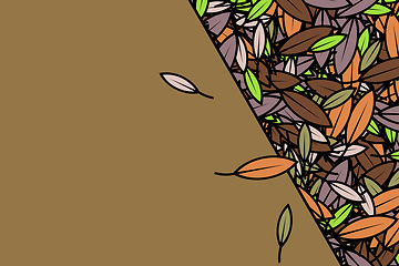 Image showing leaf background frame