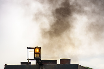 Image showing old ships air pollution