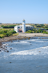 Image showing lighthouse at Cape Egmont New Zealand north island