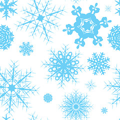 Image showing snowflake seamless tile