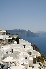 Image showing santorini view of harbor