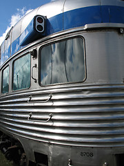 Image showing silver passenger train