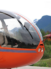 Image showing orange helicopter