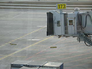 Image showing empty airplane gate