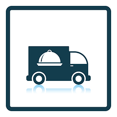 Image showing Delivering car icon