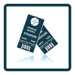 Image showing Baseball tickets icon